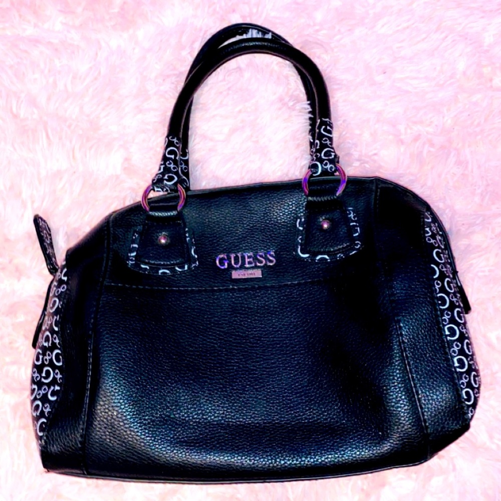 Guess Black Faux Leather Purse
